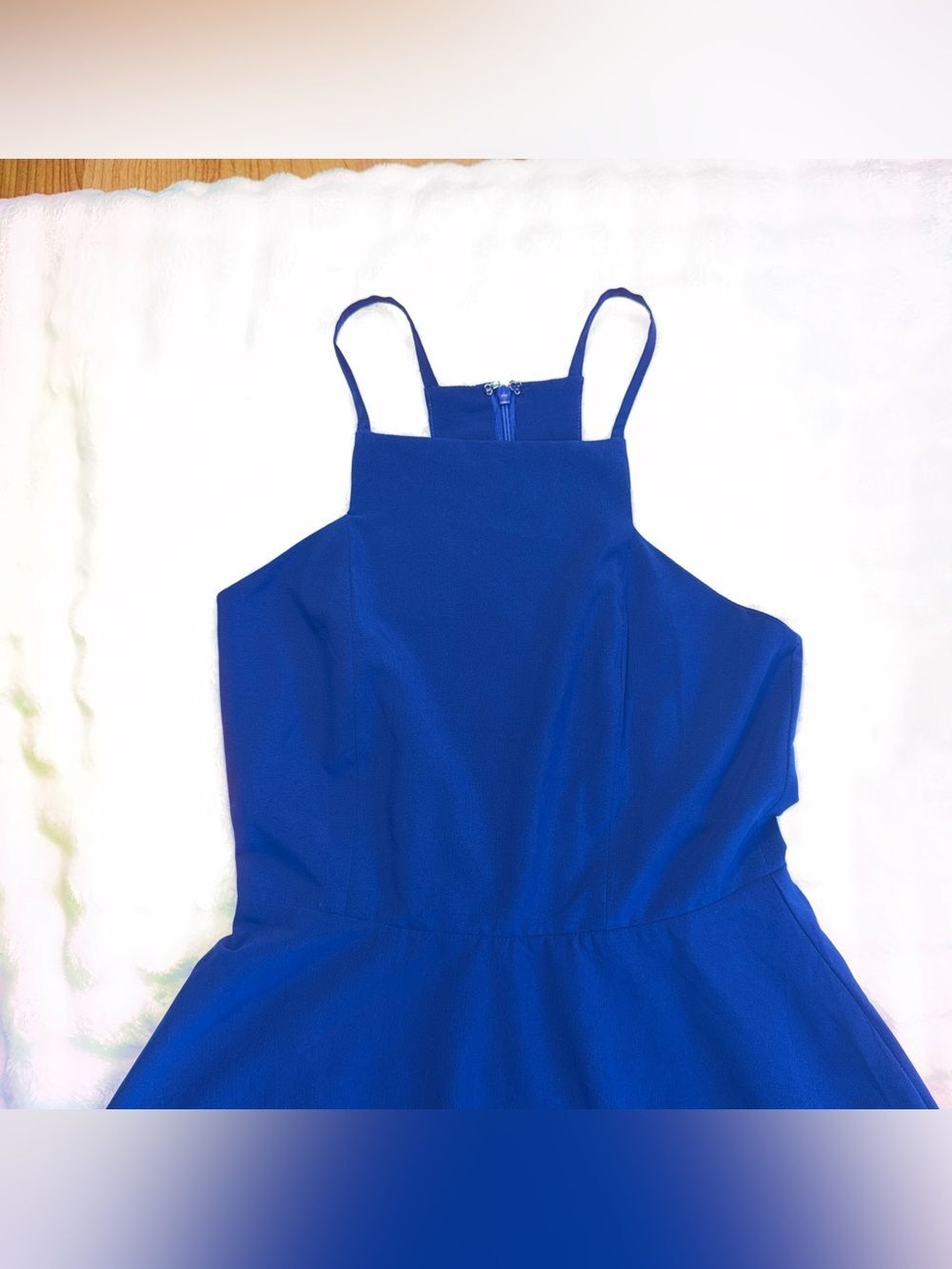 LULUS Women’s Call to Charms Royal Blue Sleeveless Skater Dress Size Small - Picture 8 of 12